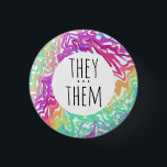 SIE/SIE Pronouns farbenfrohe Rainbow-Wirbel CUSTOM Button<br><div class="desc">Dekorieren Sie Ihr Outfit mit diesem coolen Kunstknopf. Macht ein großartiges Geschenk! Sie können ihn anpassen und auch Text hinzufügen. Karo in meinem Shop für viel mehr Farben und Muster! Lass mir Bescheid,  wenn du auch etwas Gewohntes willst.</div>