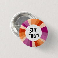 Sie/sie Pronouns farbenfroher Circle Lesbian Pride