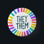 Sie / sie Pronouns Rainbow Handschrift Stolz Button<br><div class="desc">Dekorieren Sie Ihr Outfit mit diesem coolen Kunstknopf. Macht ein großartiges Geschenk! Sie können ihn anpassen,  die Hintergrundfarben ändern und auch Text hinzufügen. Karo in meinem Shop für viel mehr Farben und Muster! Lass mir Bescheid,  wenn du auch etwas Gewohntes willst.</div>