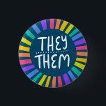 Sie / sie Pronouns Rainbow Handschrift Stolz Button<br><div class="desc">Dekorieren Sie Ihr Outfit mit diesem coolen Kunstknopf. Macht ein großartiges Geschenk! Sie können ihn anpassen,  die Hintergrundfarben ändern und auch Text hinzufügen. Karo in meinem Shop für viel mehr Farben und Muster! Lass mir Bescheid,  wenn du auch etwas Gewohntes willst.</div>
