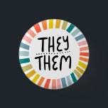 Sie / sie Pronouns Rainbow Handschrift Stolz Button<br><div class="desc">Dekorieren Sie Ihr Outfit mit diesem coolen Kunstknopf. Macht ein großartiges Geschenk! Sie können ihn anpassen,  die Hintergrundfarben ändern und auch Text hinzufügen. Karo in meinem Shop für viel mehr Farben und Muster! Lass mir Bescheid,  wenn du auch etwas Gewohntes willst.</div>