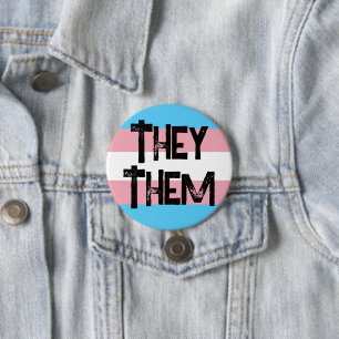 Sie sie Pronouns Trans Button