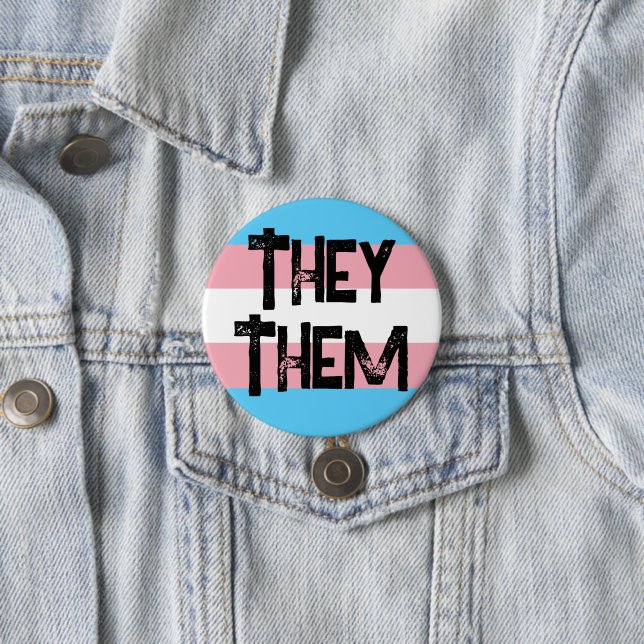 Sie sie Pronouns Trans Button (Beispiel)
