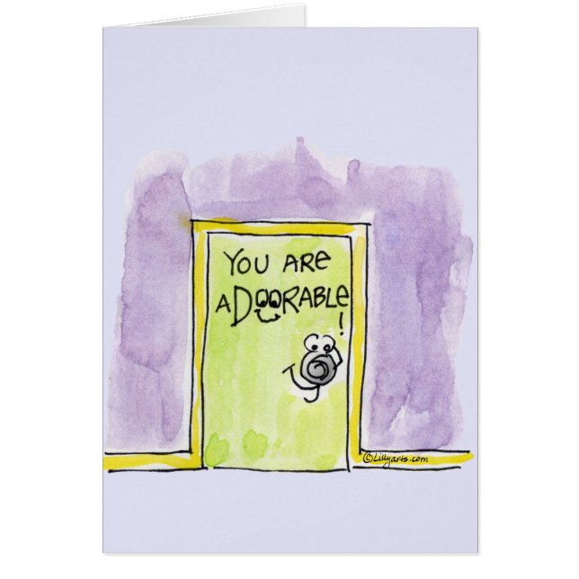 Sie sind aDOORable Cartoon (Vorne)