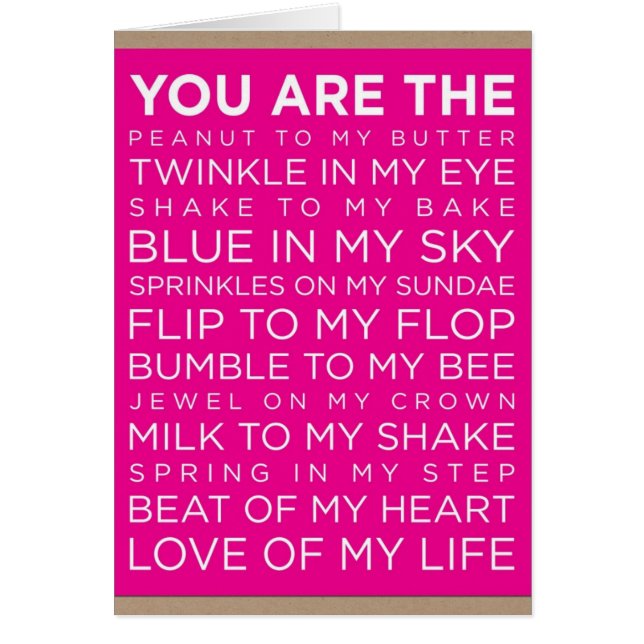 "SIE" SIND "ALLES" IN JEDER WEISE "ZU MIR" (Vorne)