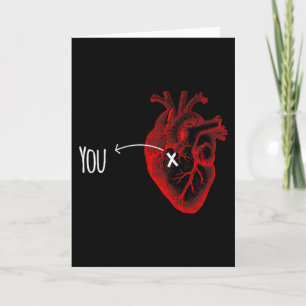 Sie sind anatomisch in meinem Herz-Paar Valentinst Karte