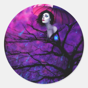 Sie sind auf dem Heftpflaster Runder Aufkleber