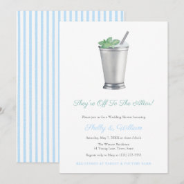 Sie sind auf dem Weg zum Altar-Rennen-Polterabend Einladung