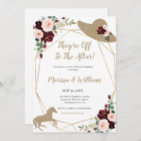 Sie sind auf dem Weg zum Altar-Rennen-Polterabend