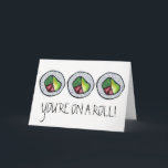 Sie sind auf einem Roll Glückwunschs Sushi Califor Karte<br><div class="desc">Die Grußkarte zeigt eine originelle Marker-Abbildung einer Sushi California Rolle,  mit YOU'RE ON A ROLL und GLÜCKWÜNSCHEN in einem lustigen Schriftart. Sehen Sie nicht,  wonach Sie suchen? Brauchen Sie Hilfe bei der Anpassung? Klicken Sie auf "Kontakt mit diesem Designer",  um etwas für Sie erstellt zu haben!</div>