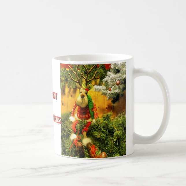 Sie sind aus Milch-u. Plätzchen-Ren-Tasse heraus Kaffeetasse (Rechts)