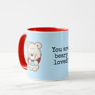 Sie sind beary geliebte Tasse. Niedliche Tasse mit
