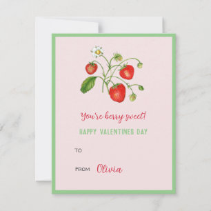 Sie sind Beere Sweet Happy Valentines Day Mini Hin Mitteilungskarte