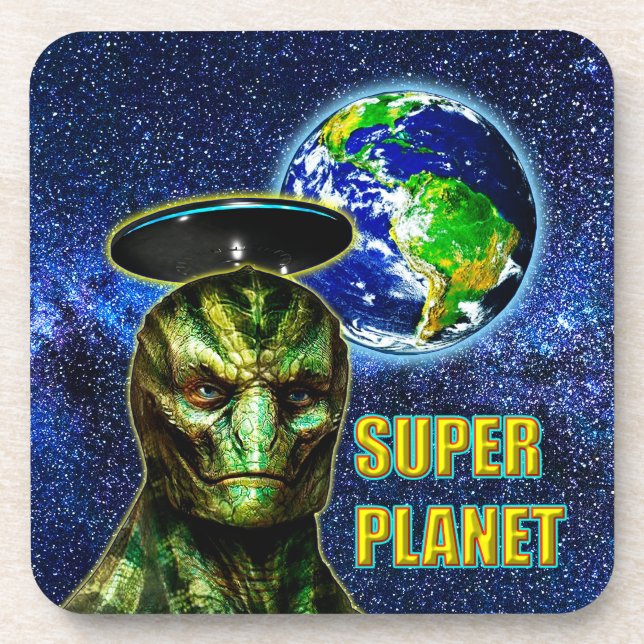 SIE SIND BEREITS HIER - REPTILIAN Design Collectio Getränkeuntersetzer (Vorderseite)