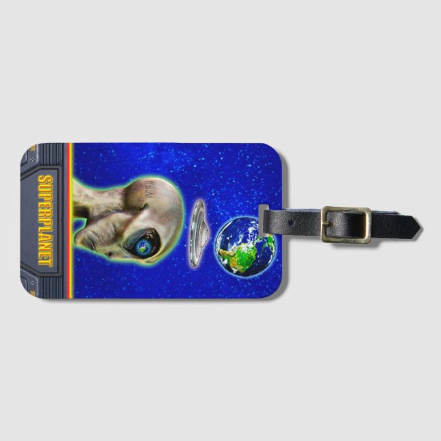 SIE SIND BEREITS HIER - SUPERPLANET Design sammeln Gepäckanhänger (Vorderseite (Horizontal))