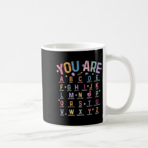 Sie sind Buchstaben Alphabet lernen Abcs Inspirati Kaffeetasse