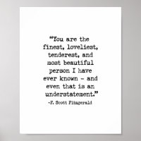 Sie sind das beste, F. Scott Fitzgerald Zitat