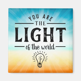 Sie sind das Licht der Welt, Design der Bibel Vers Magnet