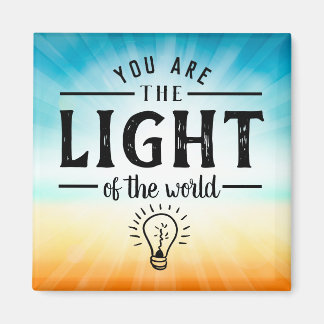 Sie sind das Licht der Welt, Design der Bibel Vers Magnet