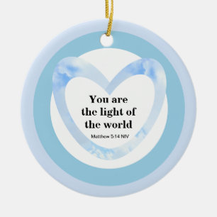 Sie sind das Licht des Blauen Weltalls Keramik Ornament