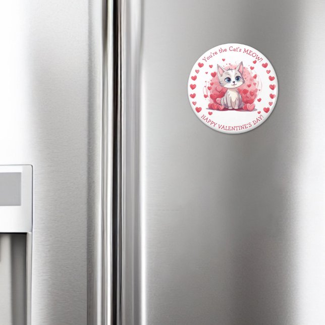 Sie sind das "Meow Small Kid's Class Valentine" de Magnet (Von Creator hochgeladen)