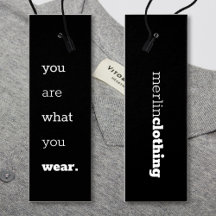 Sie sind das, was Sie tragen - Logo Clothing Tag