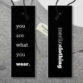 Sie sind das, was Sie tragen - Logo Clothing Tag