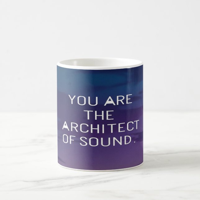 Sie sind der Architekt von Sound Kaffeetasse (Mittel)