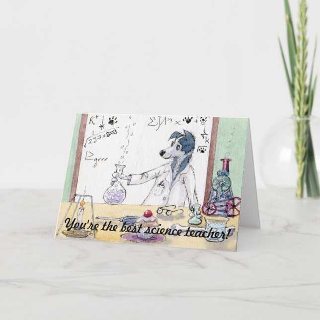Sie sind der beste Lehrer für Naturwissenschaften  Karte (Vorderseite)