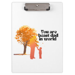 Sie sind der beste Vater der Welt - Herzlicher Typ Klemmbrett