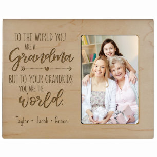 Sie sind der Bilderrahmen der Welt-Oma