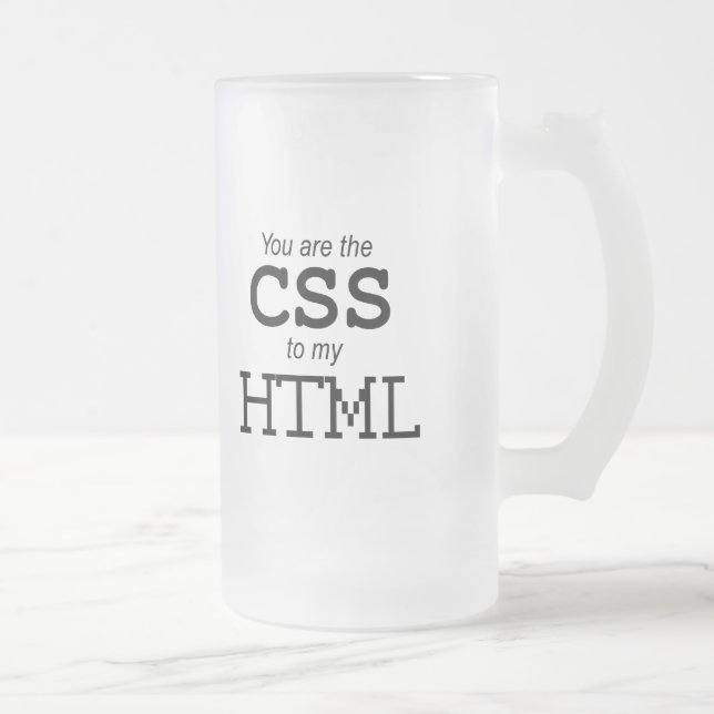 Sie sind der CSS zu meinem HTML Mattglas Bierglas (Rechts)