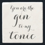SIE SIND DER GIN ZU MEINEM TONISCHEN Untersetzer a<br><div class="desc">Du bist der Gin zu meinem tonisch marmorfarbenen Untersetzer. Funny Zitat für Neuvermählte,  Braut und Bräutigam,  nur Ehepaar,  Ehemann und Ehefrau. Stilvolle Vintage Skriptkalligraphie Typografie Vorlage. Schwarz-Weiß-Design für Hochzeitsfeier,  Hochzeit,  Brautparty,  Bachelorette,  Verlobung,  Geburtstag etc. Benutzerdefinierter Hintergrund Spaß trinken. Humores Sprichwort über Alkohol.</div>