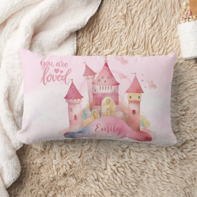 Sie sind der Lieblingspalast auf der rosa Cloud Lendenkissen (Decke)