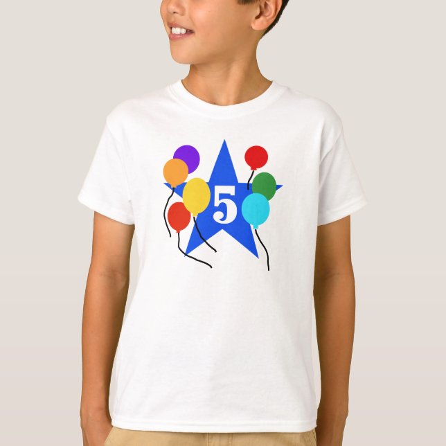 Sie sind der Stern-5. Geburtstag T-Shirt (Vorderseite)