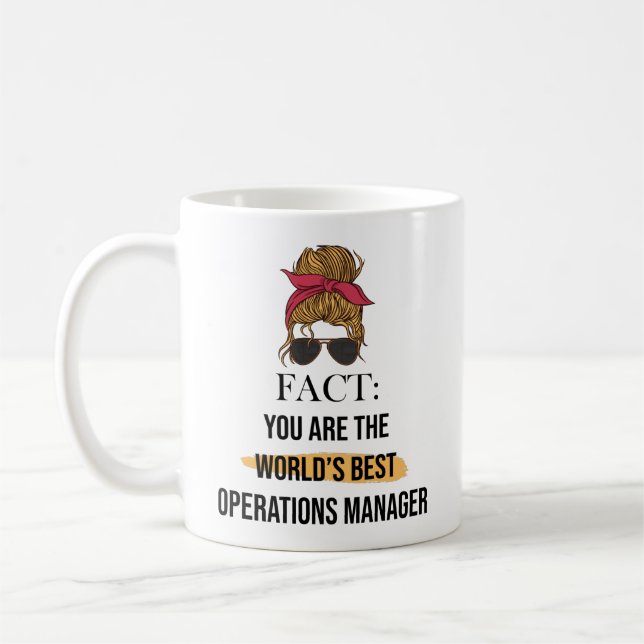 Sie sind der weltbeste Operations Manager Kaffeetasse (Links)