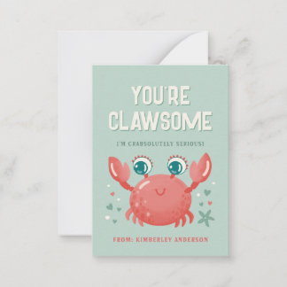 Sie sind die Clawsome Classroom Valentine Day Card Mitteilungskarte