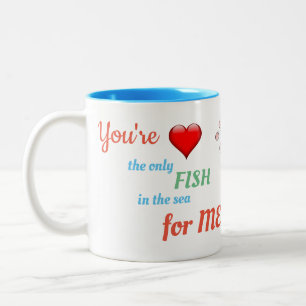 Sie sind die einzige FIsh-TASSE Zweifarbige Tasse