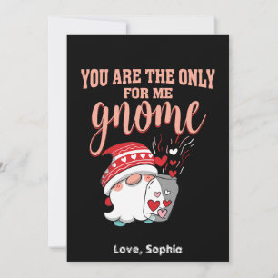 Sie sind die einzigen für mich gnome Valentine Feiertagskarte
