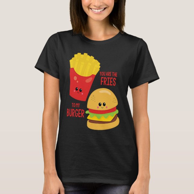 Sie sind die Freunde zu meinem Burger besten Freun T-Shirt (Vorderseite)
