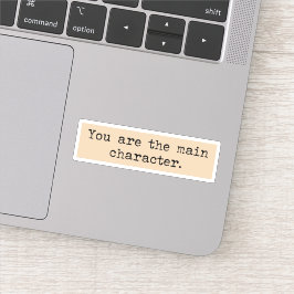Sie sind die Hauptfigur Dark Academia Ästhetik Aufkleber