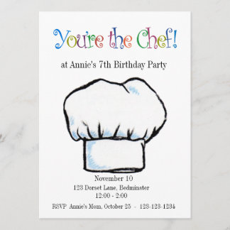 Sie sind die Kochseinladung Einladung