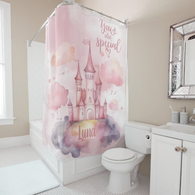 Sie sind die Special Palace Pink Cloud anpassbar Duschvorhang (Beispiel)