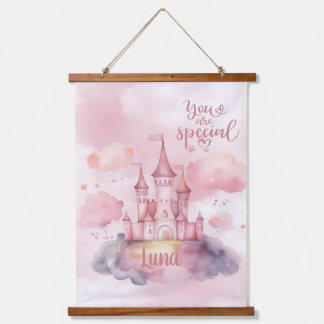Sie sind die Special Palace Pink Cloud anpassbar Wandteppich Mit Holzrahmen