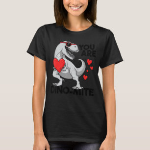 Sie sind Dino Mite Kids T Rex Dinosaurier Valentin T-Shirt