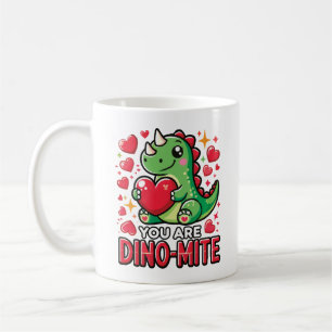 Sie sind Dino-Mite - Niedlicher Dinosaurier Valent Kaffeetasse