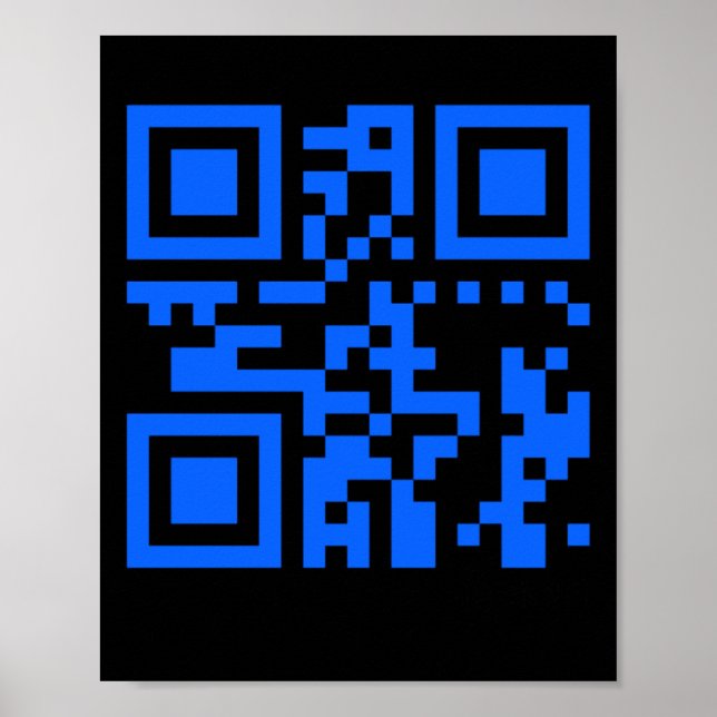 Sie sind ein besonders positiver Qr-Code-Aufkleber Poster (Vorne)