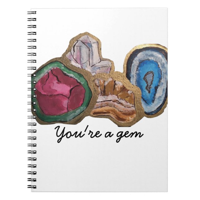 Sie sind ein Edelstein-Notizbuch Notizblock (Vorderseite)