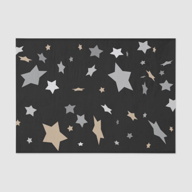 Sie sind ein elegantes modernes Schwarz Seidenpapier (Vorderseite)