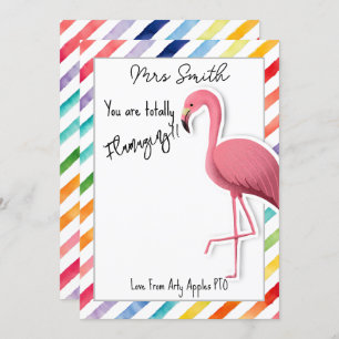 Sie sind ein fantastischer, flamingo Geschenkgutsc Einladung